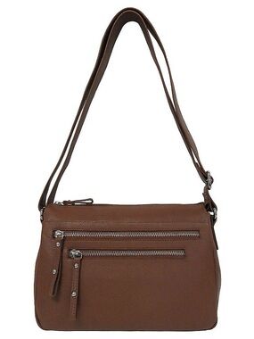 GAL Granada Leather Triple Compartment Crossbody Handbag